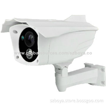 720P 1.0MP PoE P2P Water-resistant IR Bullet IP Camera with 30m Dot-matrix IR, 3-axis Bracket